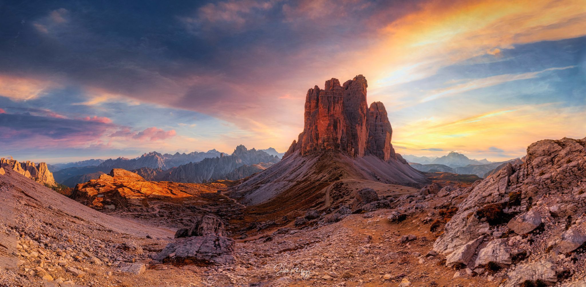 Tre Cime di Lavaredo, Dolomites, Italy