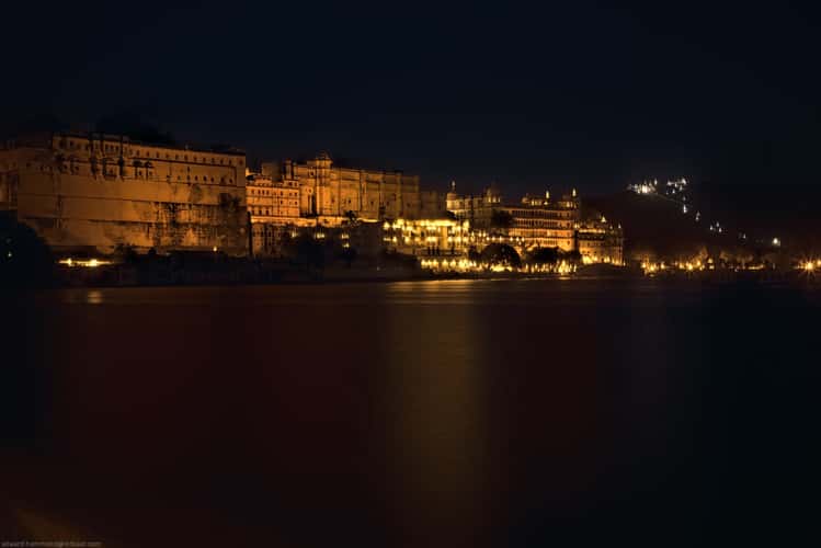 Udaipur City Palace from the water