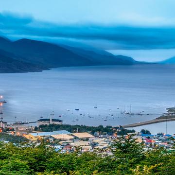 Ushuaia Harbour at dawn, Argentina