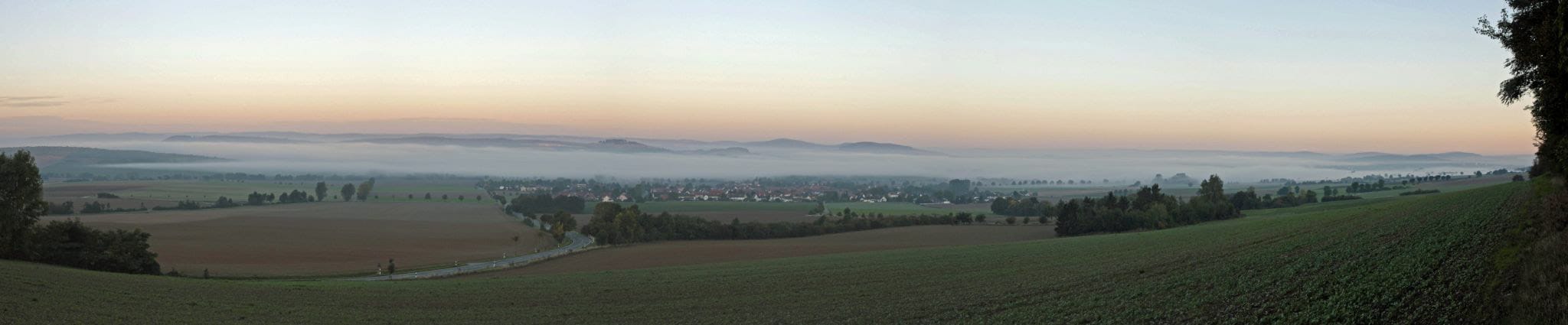 View of the Leinetal, Germany