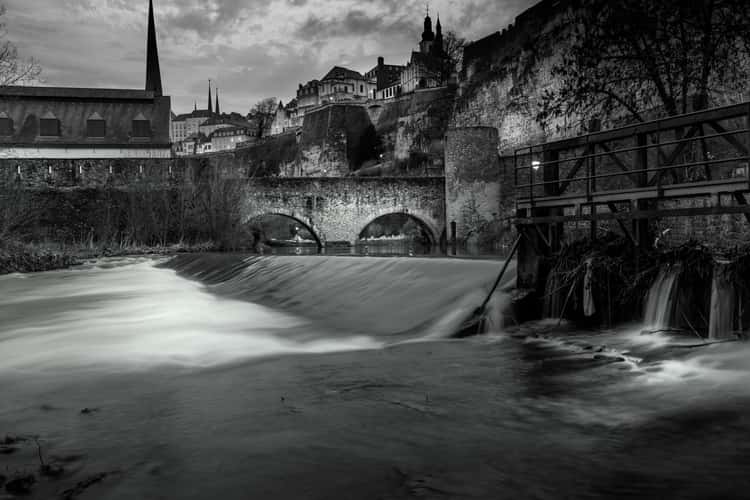 Alzette river view, Luxembourg