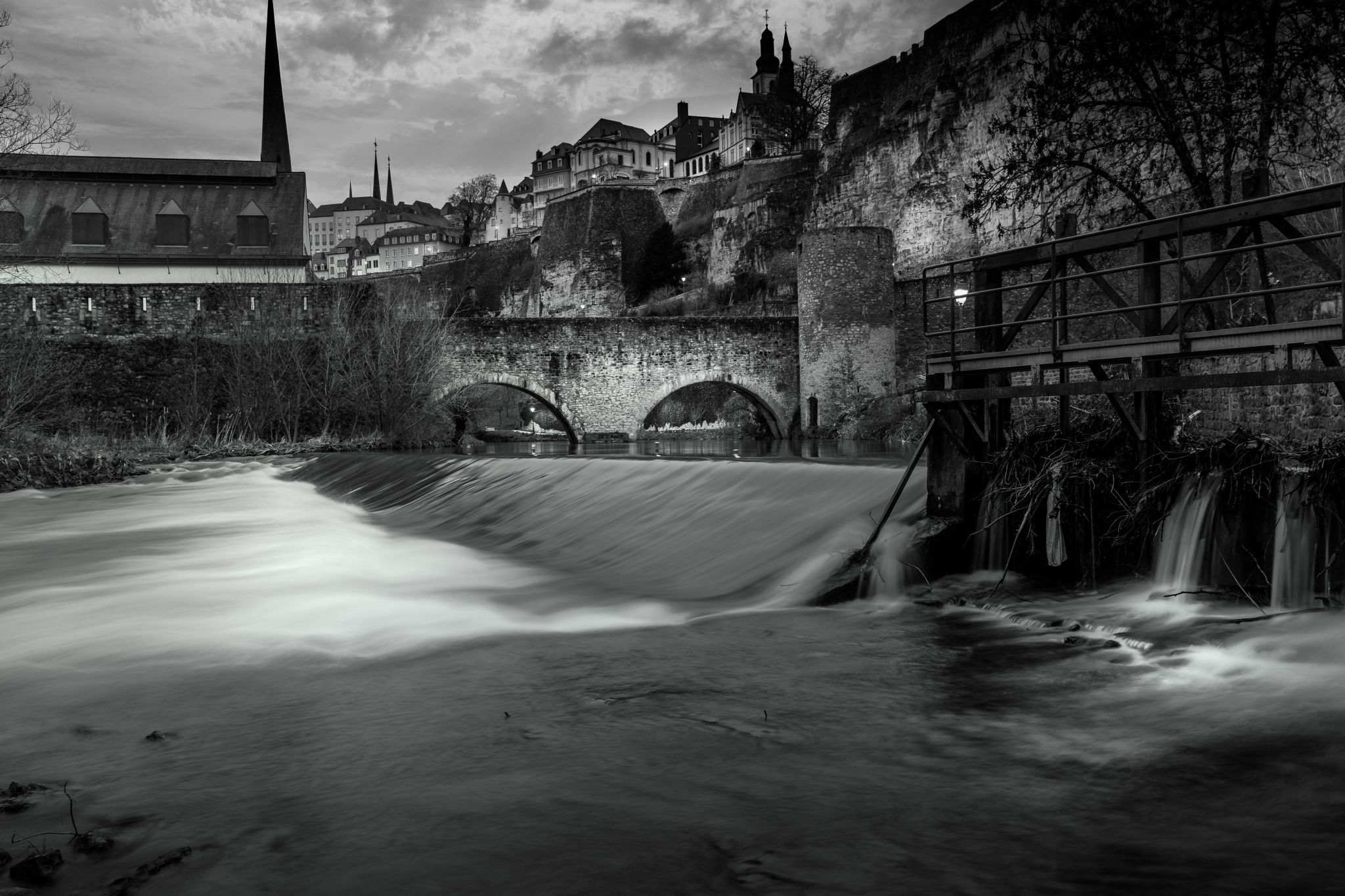 Alzette river view, Luxembourg, Luxembourg