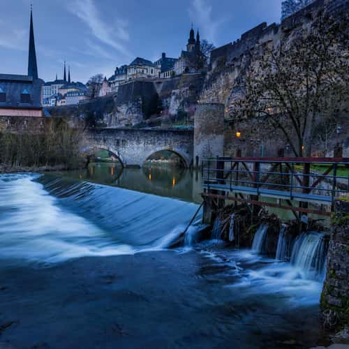 Alzette river view, Luxembourg