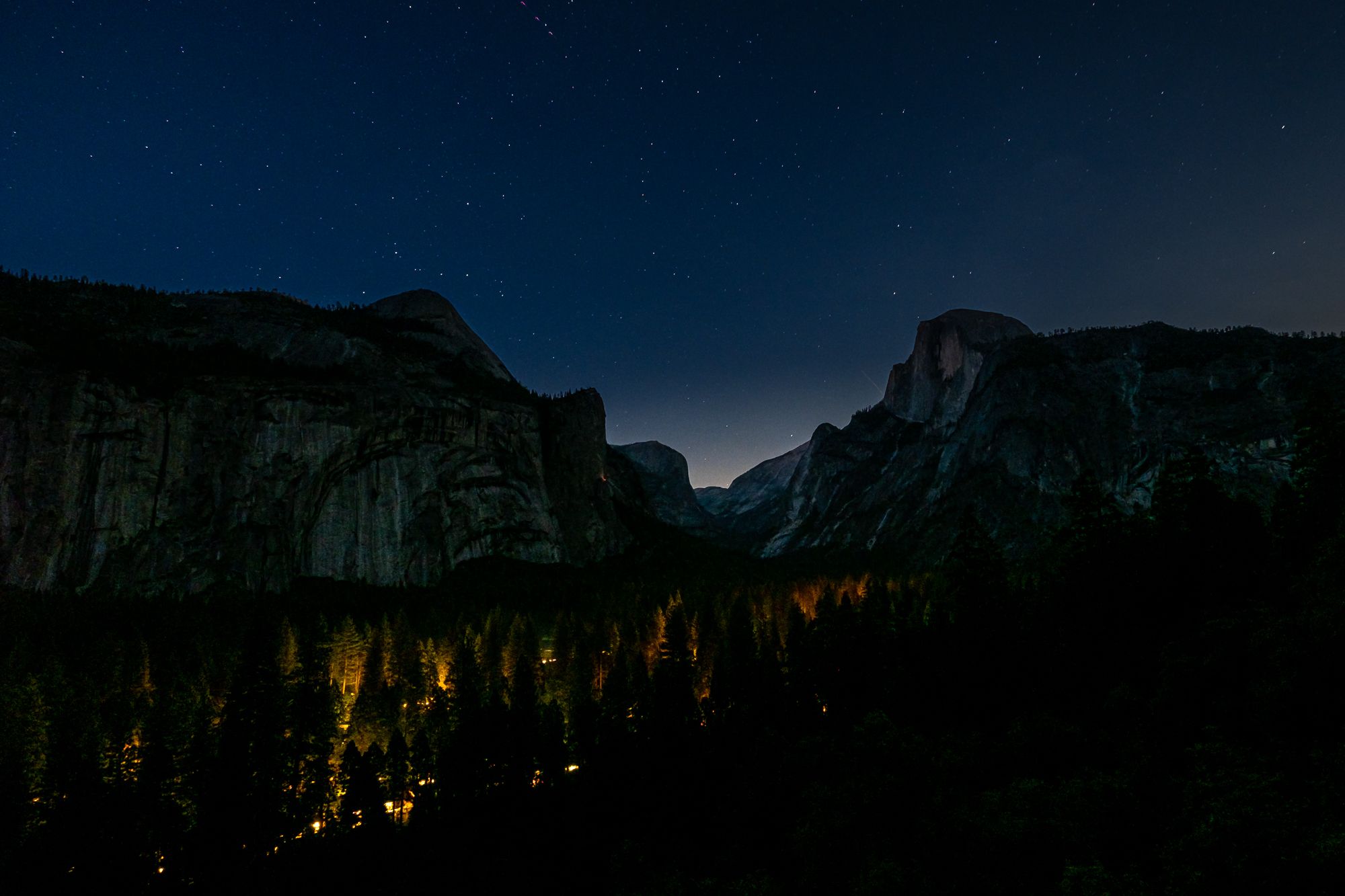Yosemite Valley view - nearly unknown location, USA