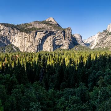 Yosemite Valley view - nearly unknown location, USA