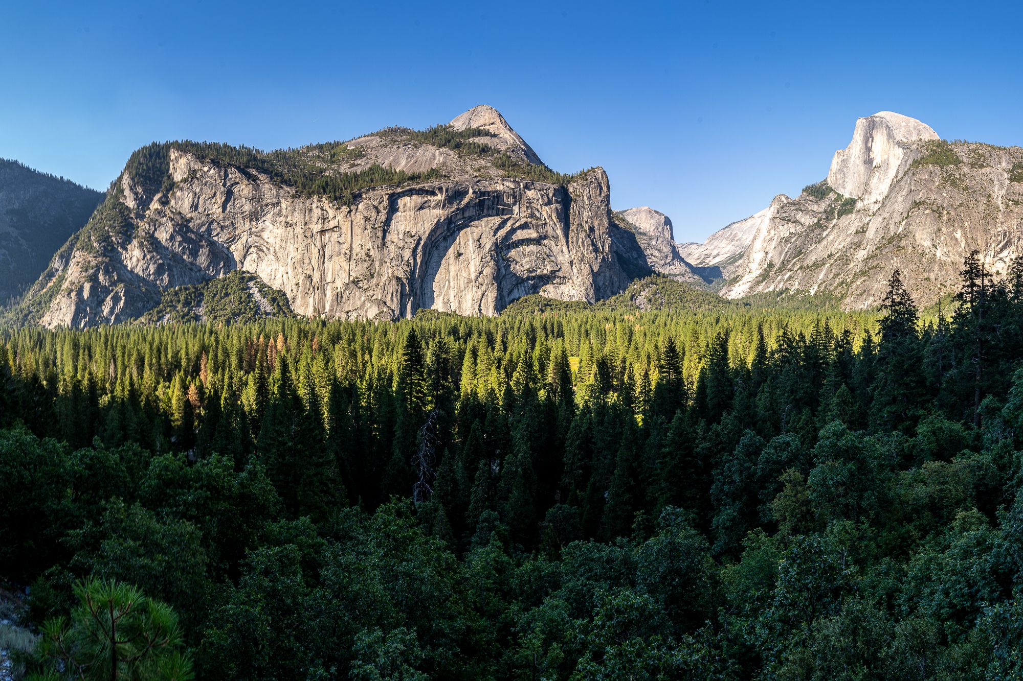 Yosemite Valley view - nearly unknown location, USA