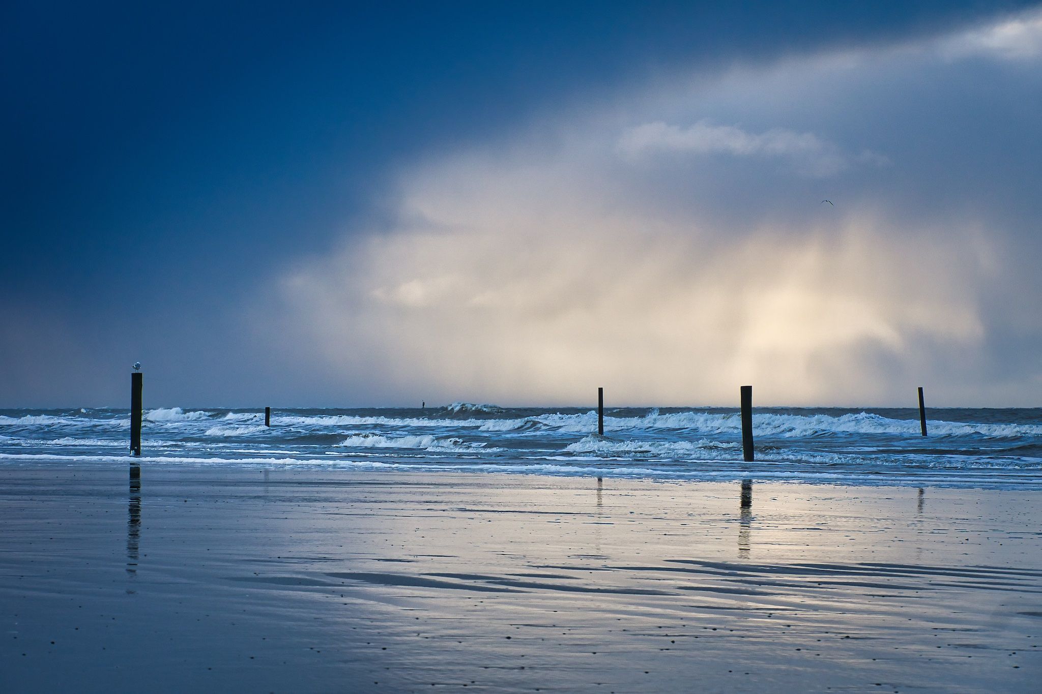 Evening mood on Norderney, Germany