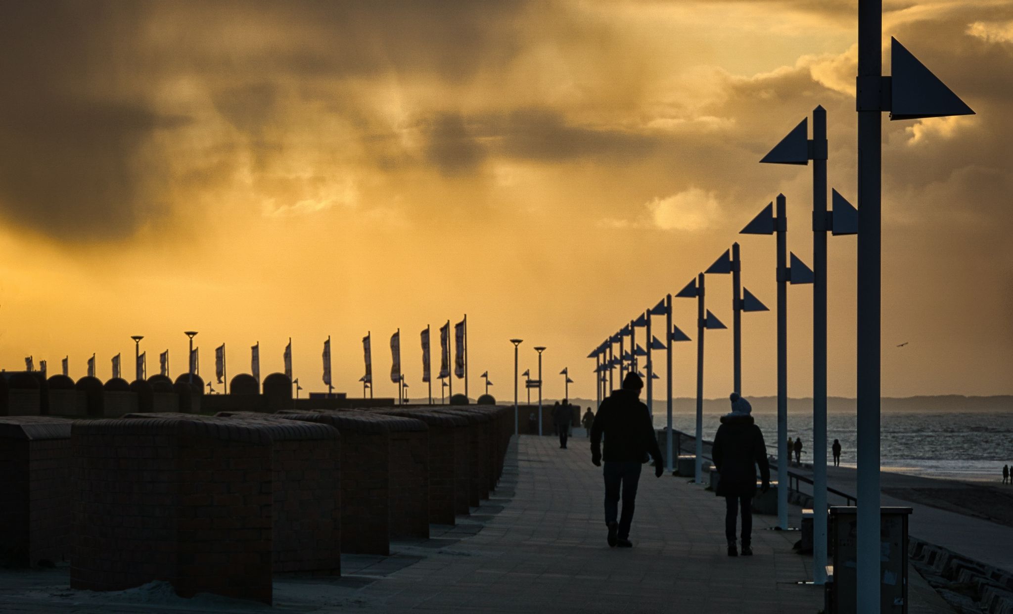 Evening mood on Norderney, Germany