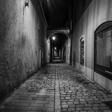 Alley in Weiden, Germany