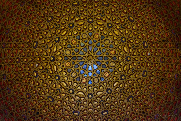Ambassadors' Hall ceiling at Real Alcazar de Seville