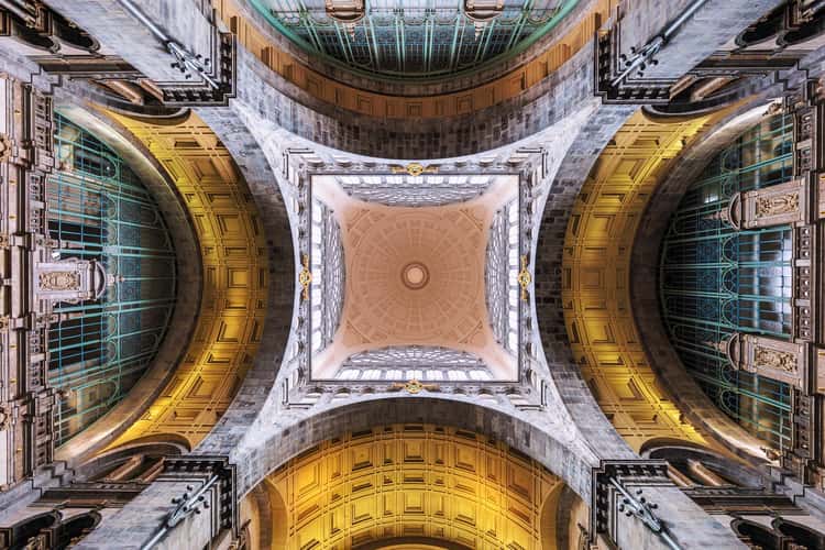Ceiling of the Antwerp Central Station