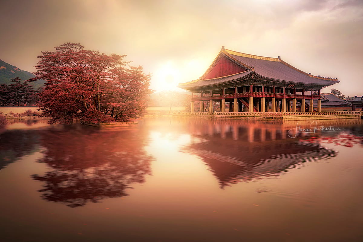 Korean Gyeonghoeru, Seoul, South Korea