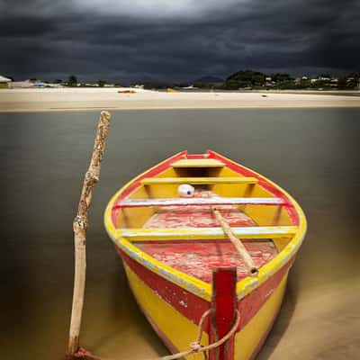 Boat and clouds, Brazil