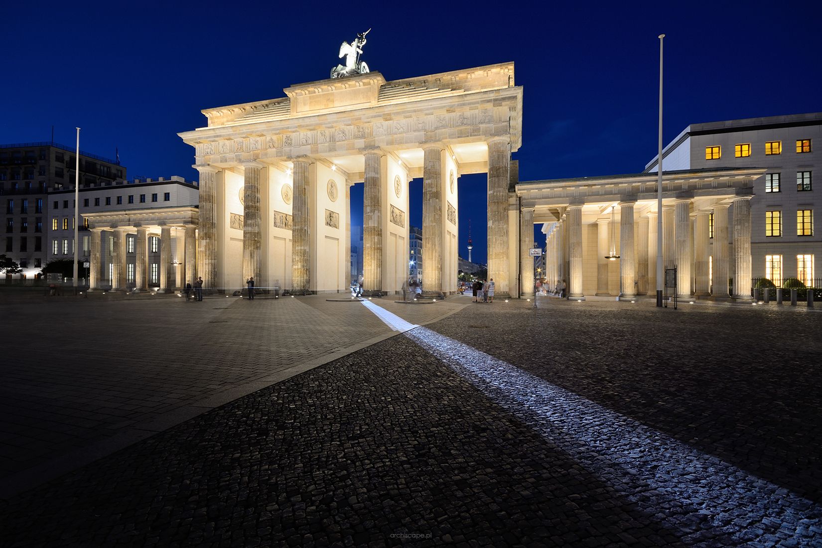Brandenburg Gate from behind, Berlin, Germany