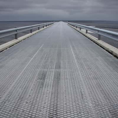 Bridge across Vatnajökull outwash plain, Iceland