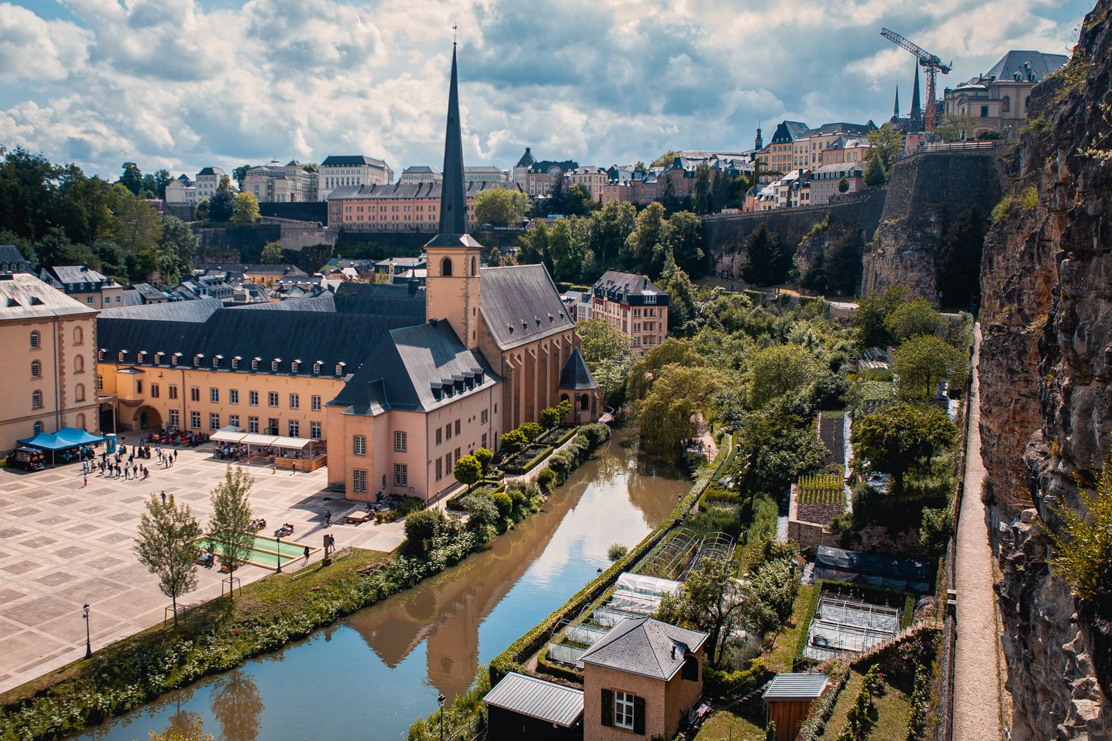 Saint-Jean-du-Grund view, Luxembourg city, Luxembourg