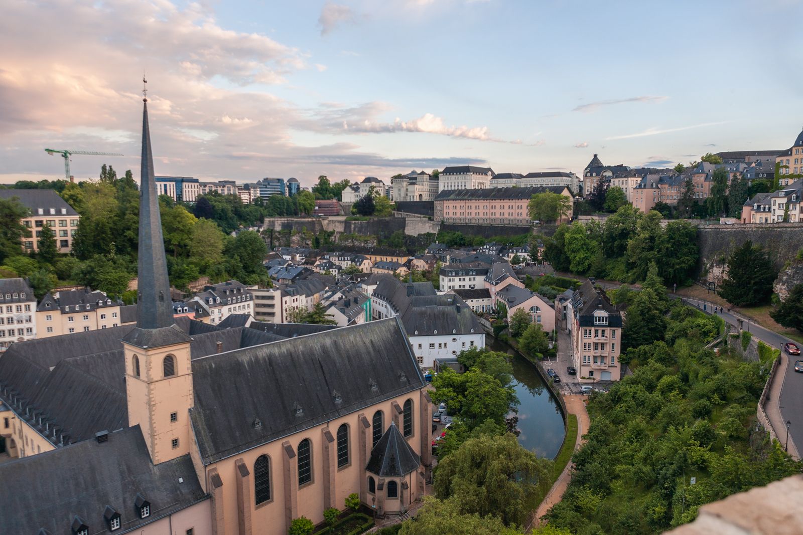 Saint-Jean-du-Grund view, Luxembourg city, Luxembourg