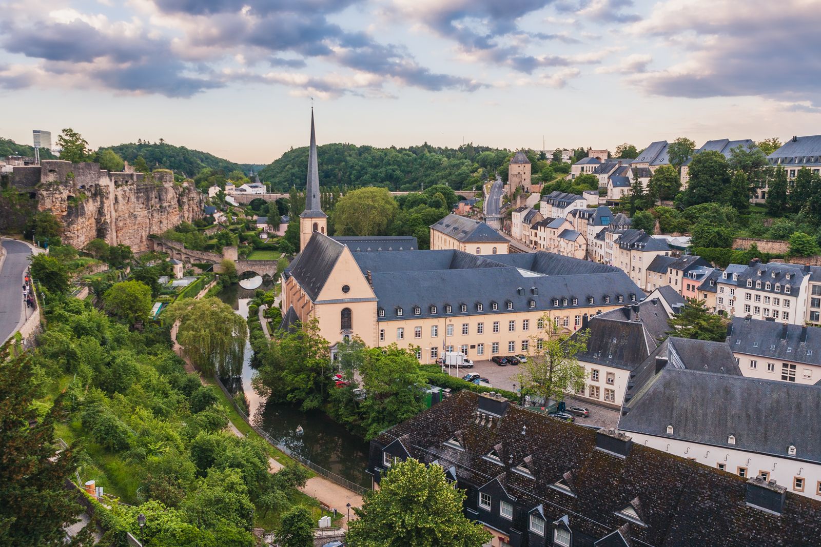 Saint-Jean-du-Grund view, Luxembourg city, Luxembourg