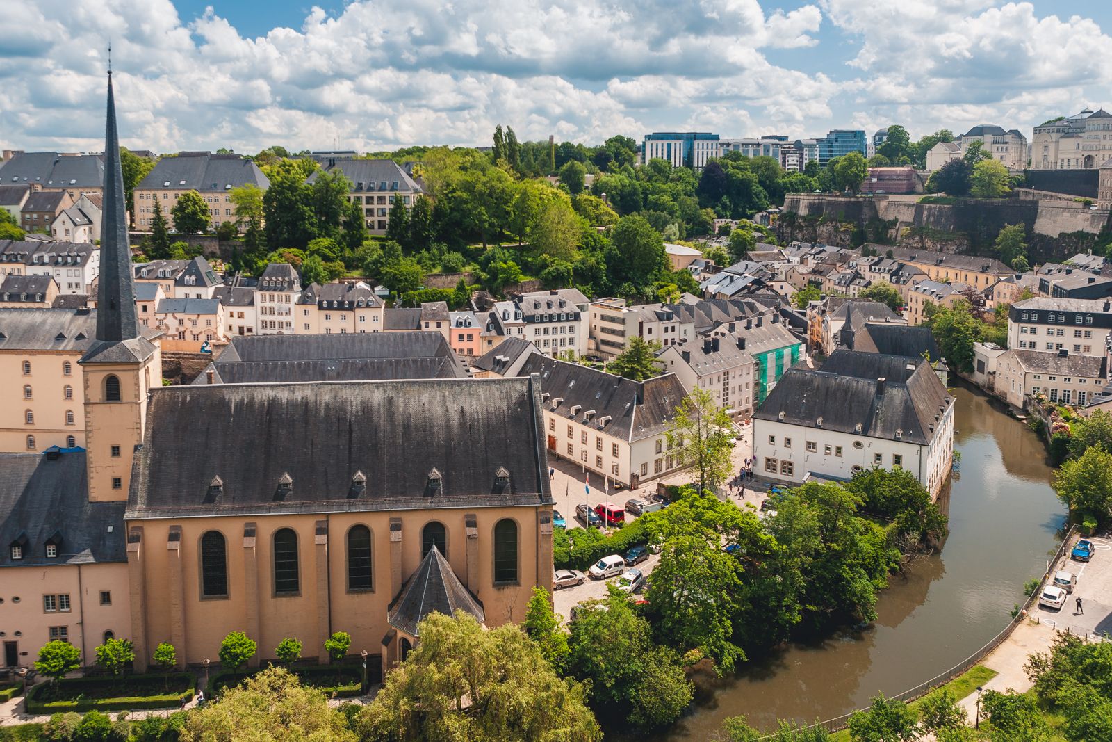 Saint-Jean-du-Grund view, Luxembourg city, Luxembourg