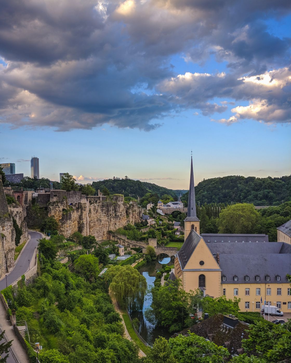 Saint-Jean-du-Grund view, Luxembourg city, Luxembourg