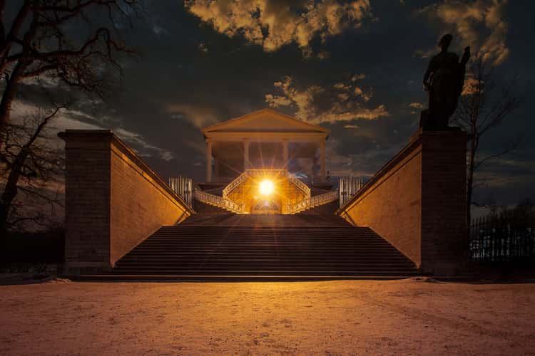 Catherine park grotto Pushkin