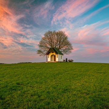 Chapel with Peach Tree, Germany