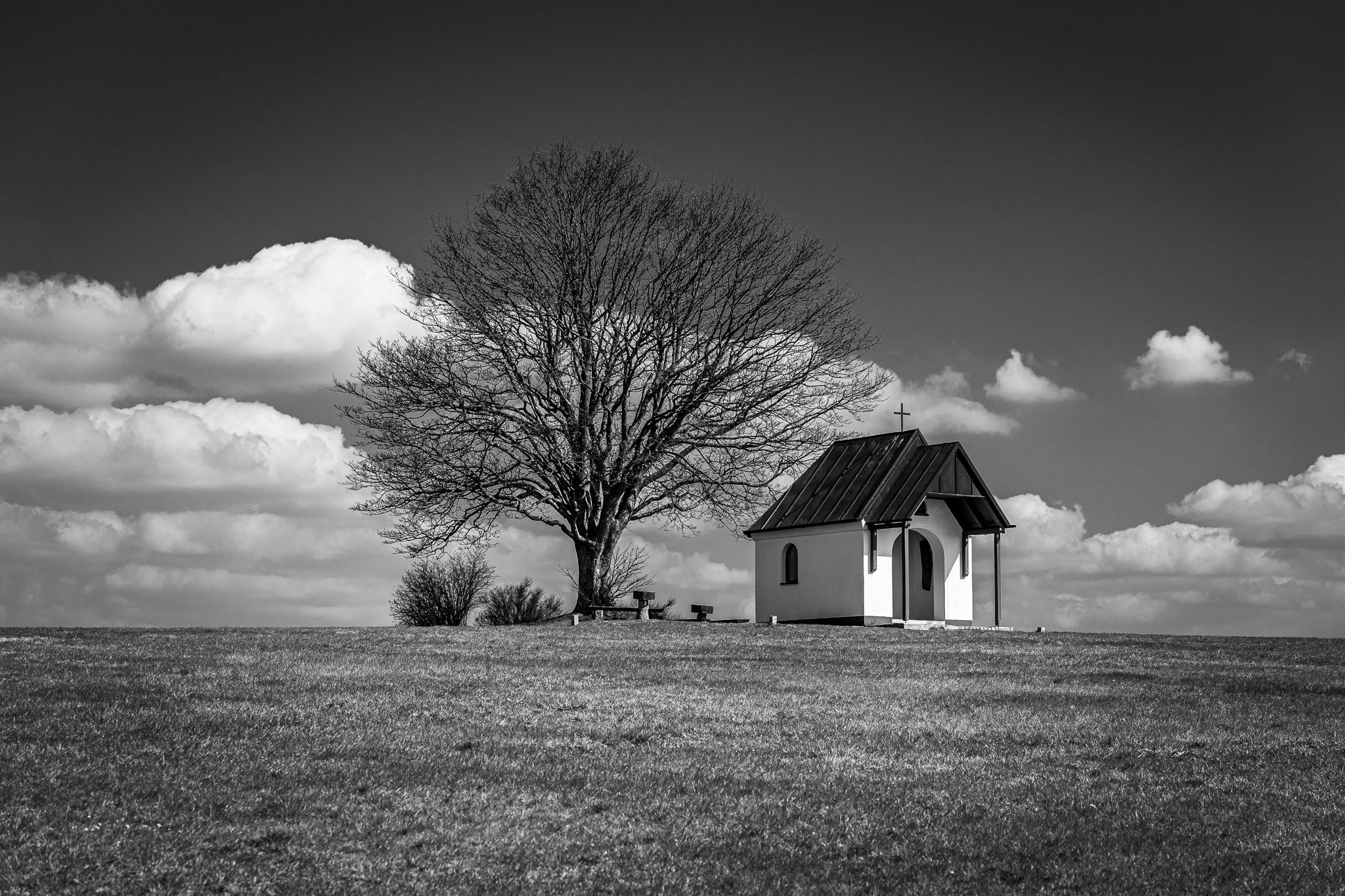 Chapel with Peach Tree, Germany