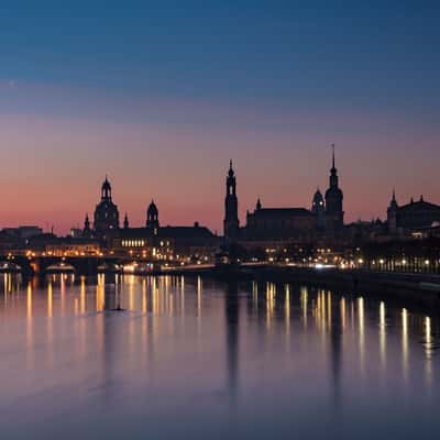 Cityscape of Dresden from Marienbrücke, Germany