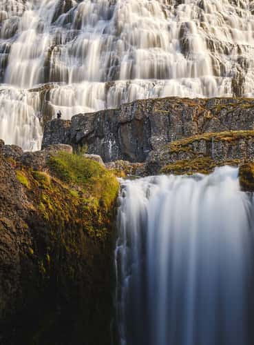 Dynjandi Waterfall from a distance