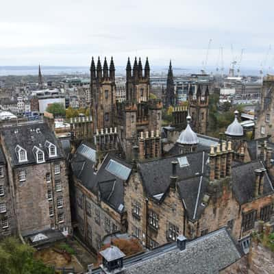 Edinburgh's roofs from Camera Obscura, United Kingdom