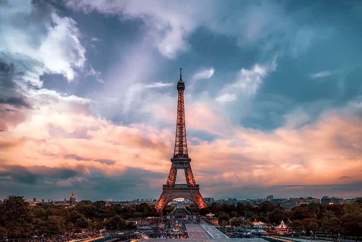 Eiffel Tower from Trocadero, Paris