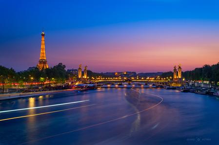 Eiffel Tower & Pont Alexandre III from Pont de la Concorde