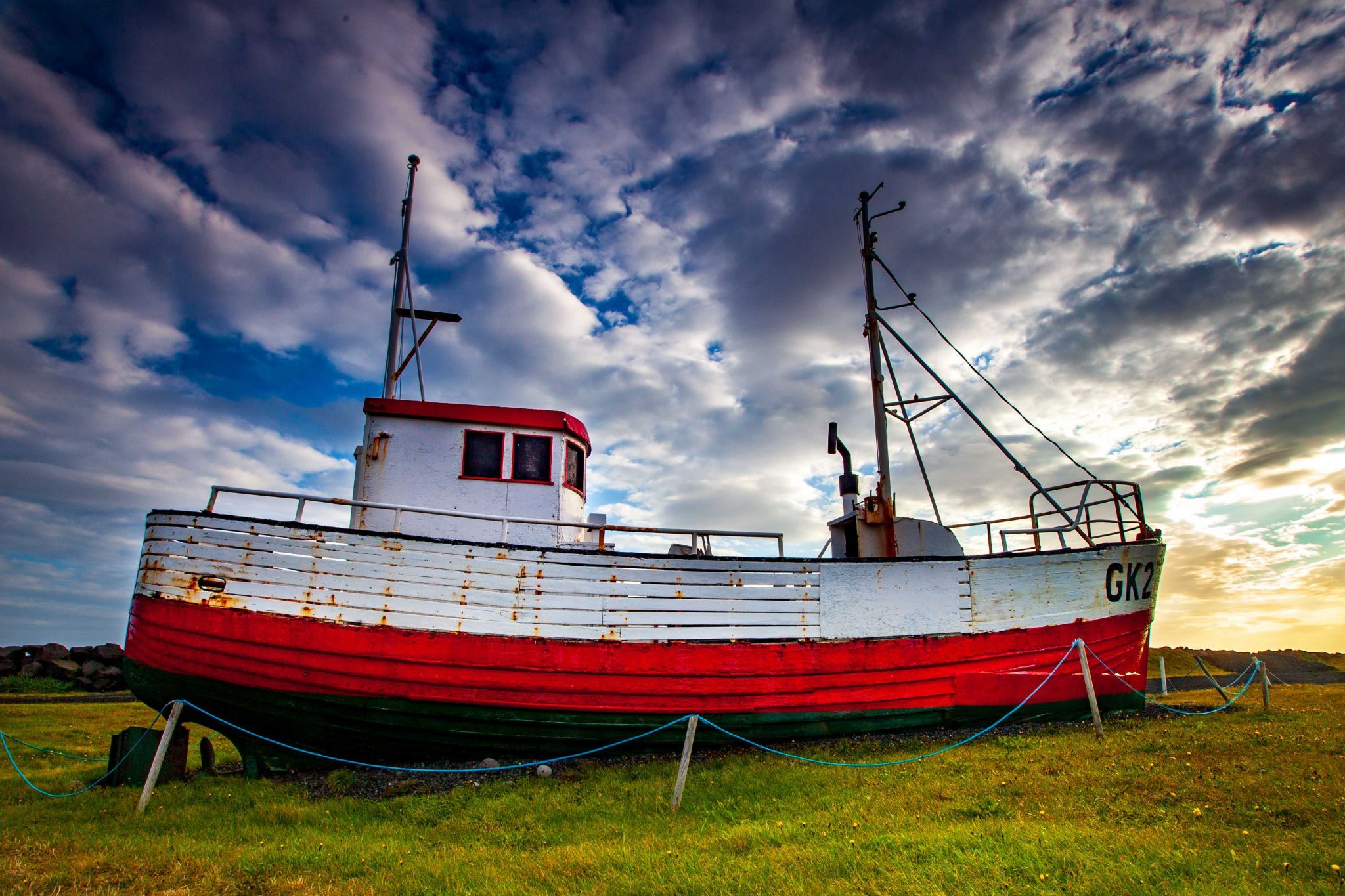 Fishing Boat Garður Folk Museum, Iceland