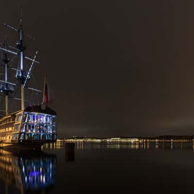 Flying Dutchman on the Neva River in St. Petersburg, Russia, Russian Federation