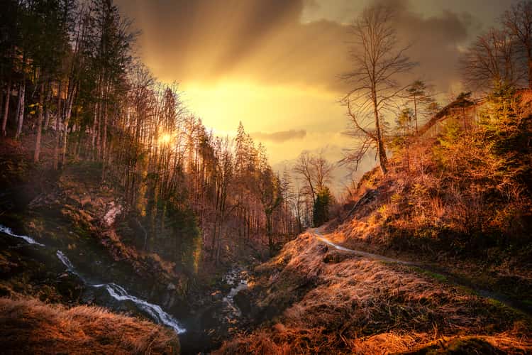 Giessbach waterfalls