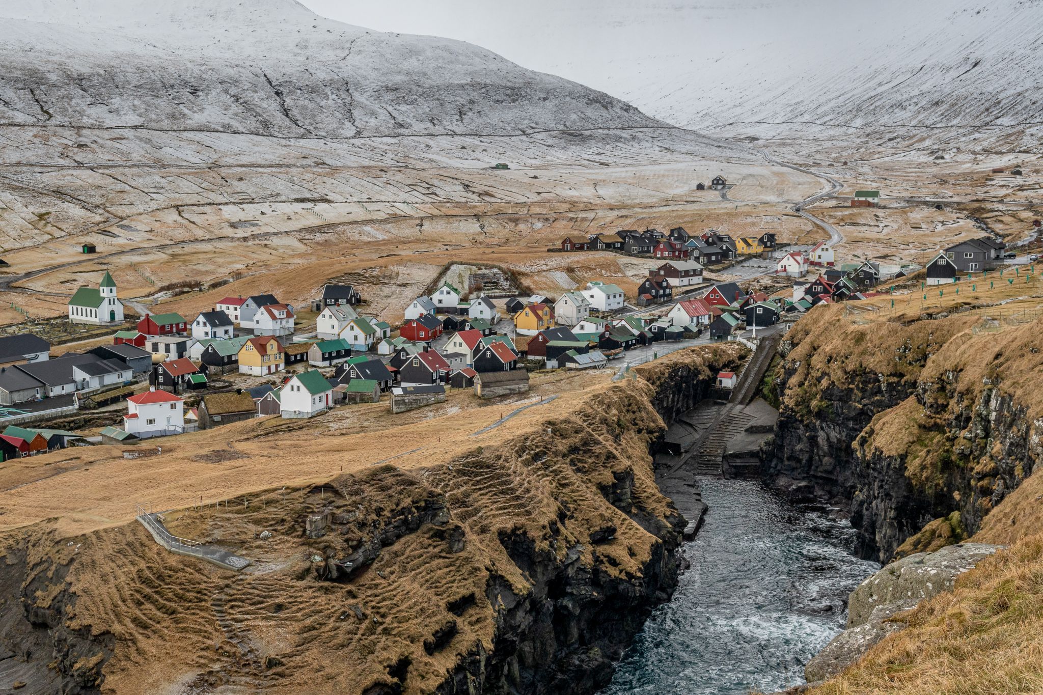 Gjogv, Faroe Island, Faroe Islands