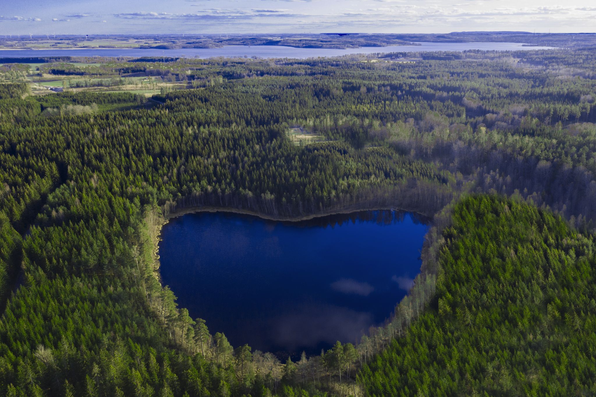 Heartshaped Lake, Linköping, Sweden