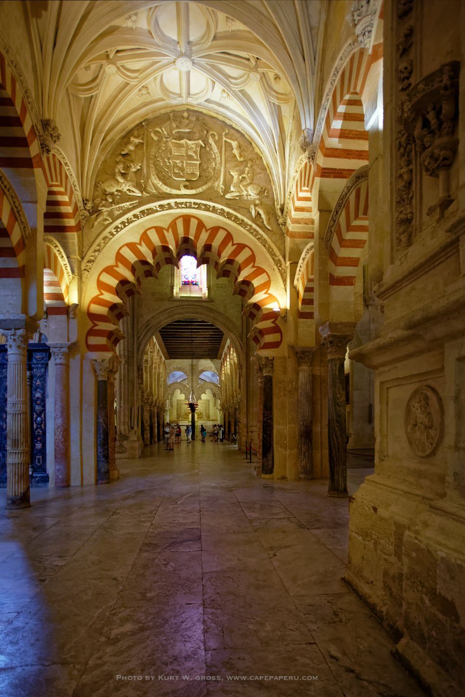 Interior of Mosque side of Mosque-Cathedral of Córdoba, Spain