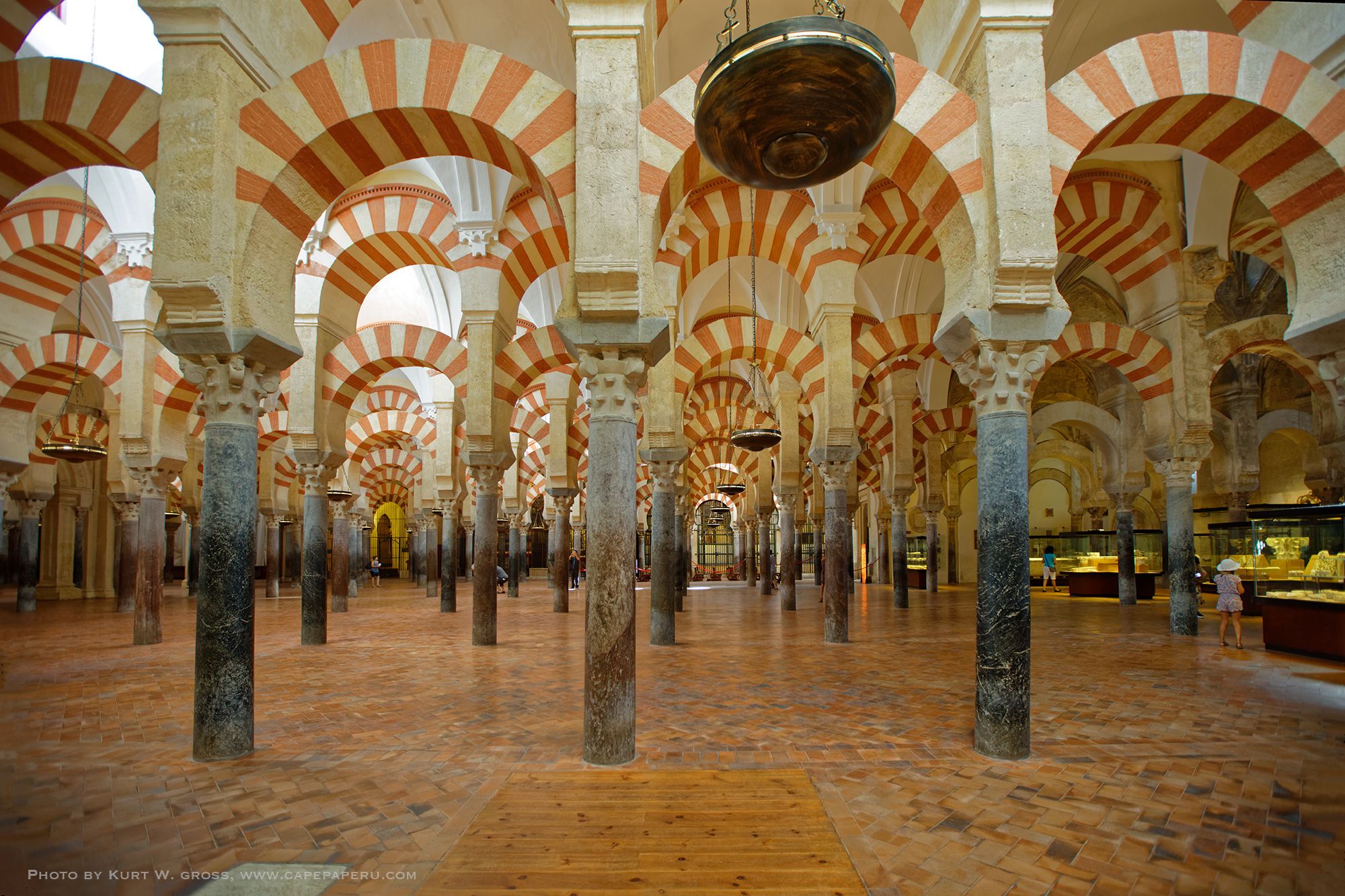 Interior of Mosque side of Mosque-Cathedral of Córdoba, Spain