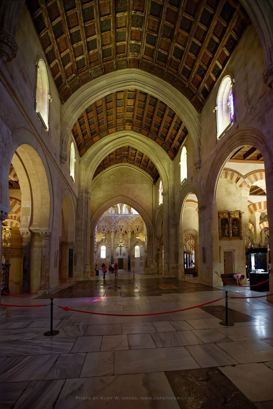 Interior of Mosque side of Mosque-Cathedral of Córdoba, Spain