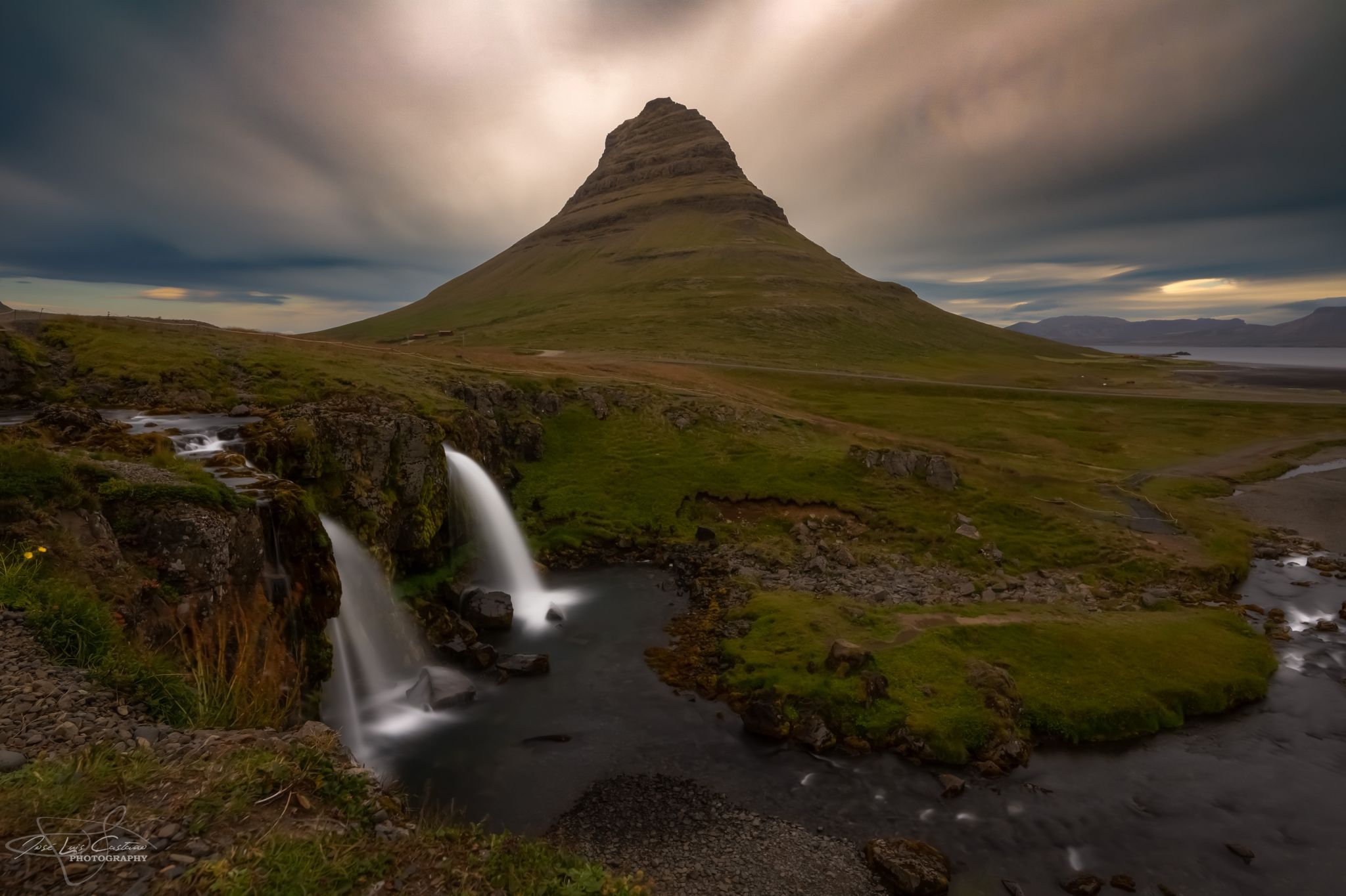 Kirkjufell Waterfall with Kirkjufell, Iceland