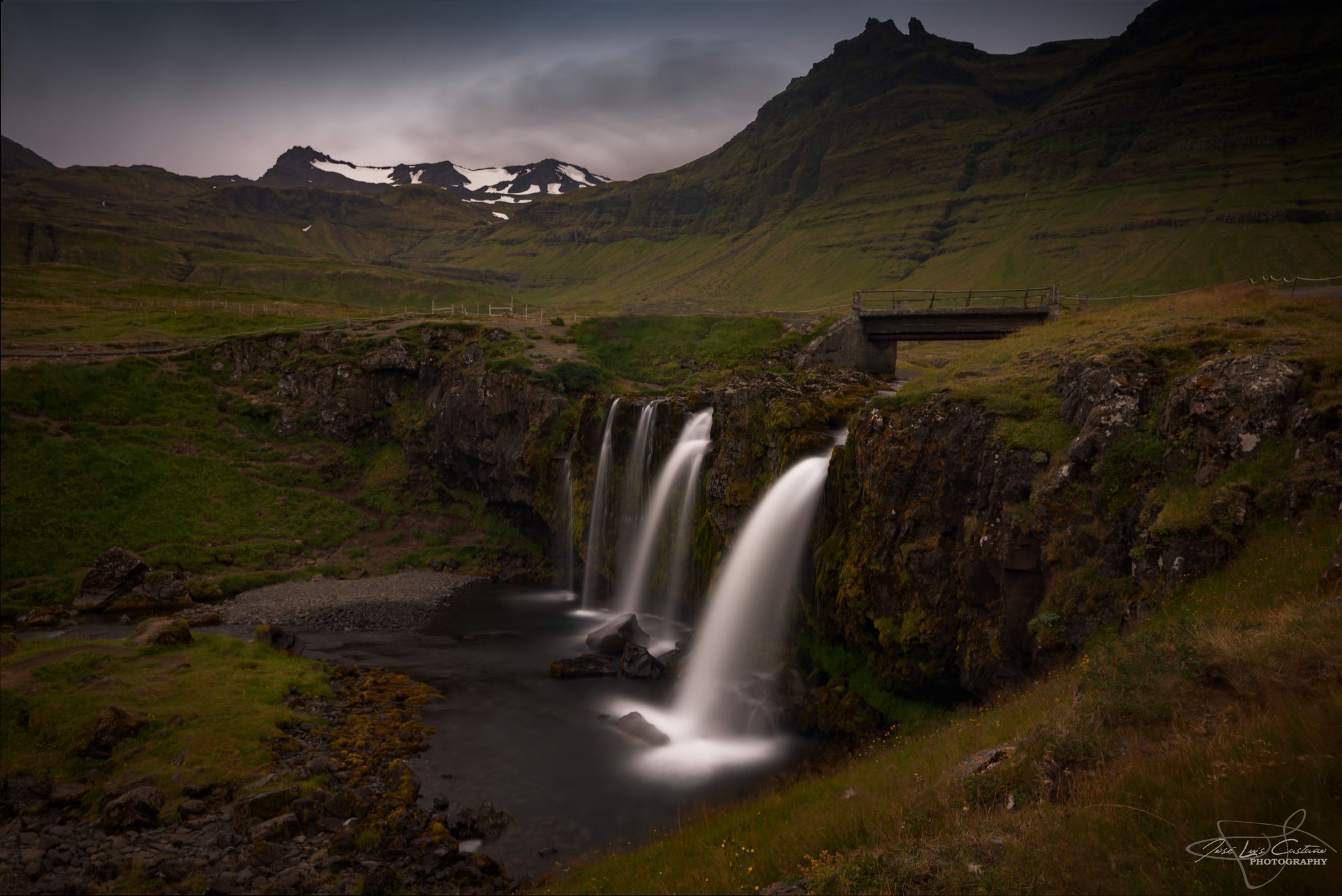 Kirkjufellsfoss Waterfall without Kirkjufell, Iceland