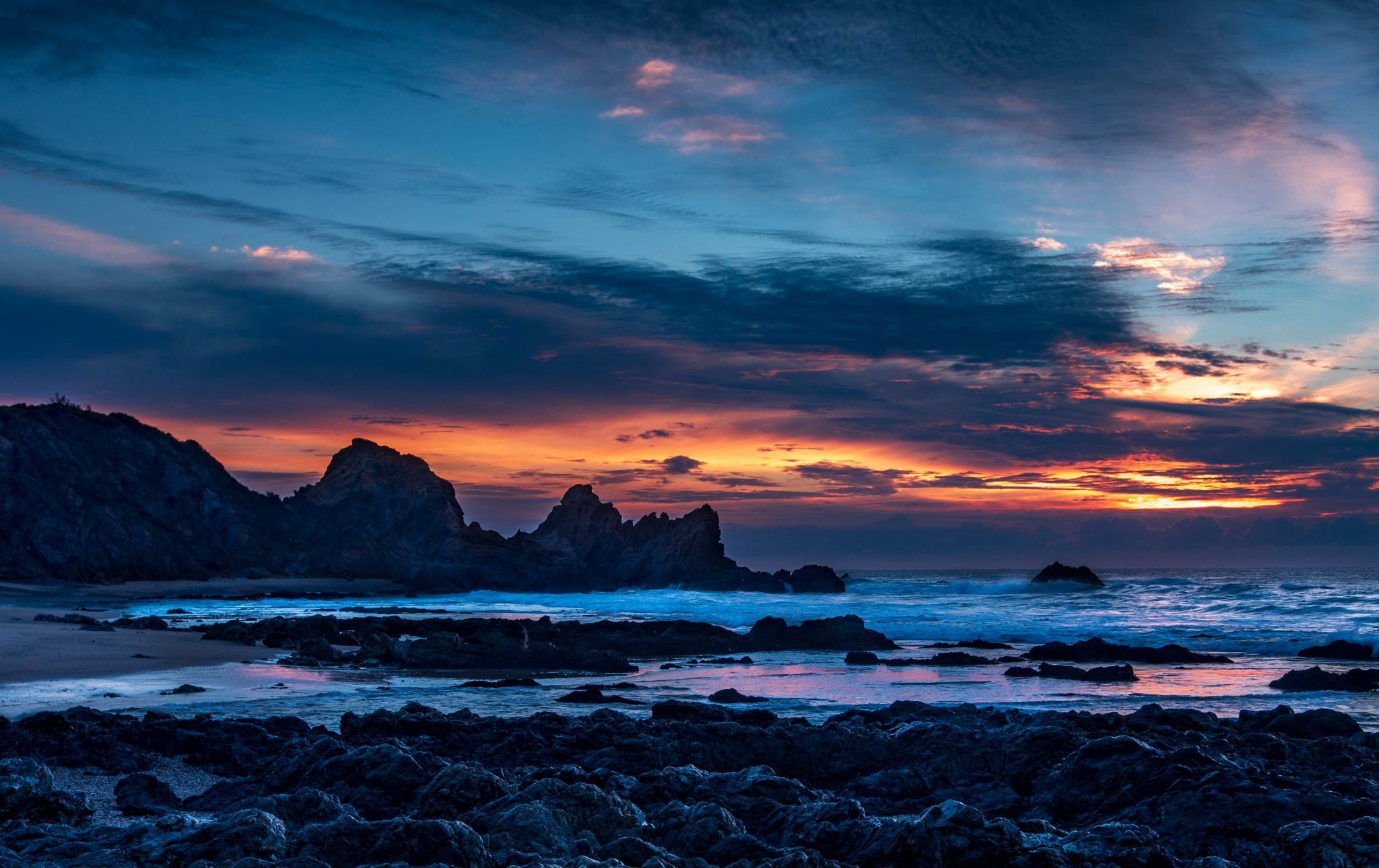 Looking North from Horse Head Rock Bermagui, Australia