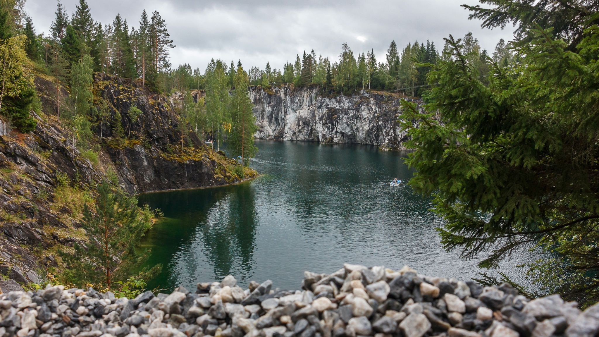 Marble Canyon in Ruskeala, Karelia, Russian Federation