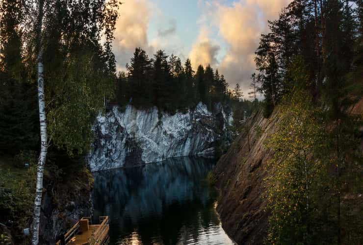 Marble Canyon in Ruskeala, Karelia