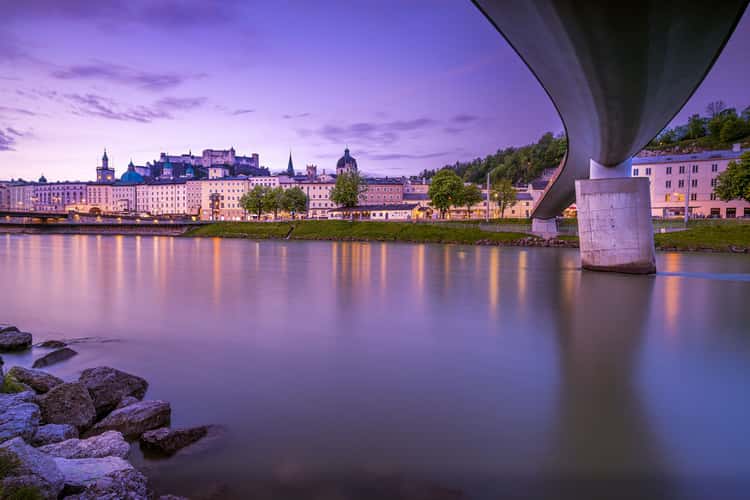 Markatsteg with the City of Salzburg