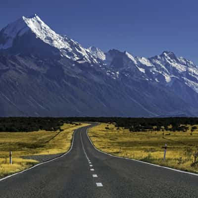 Mount Sefton-Mount Cook Highway, New Zealand