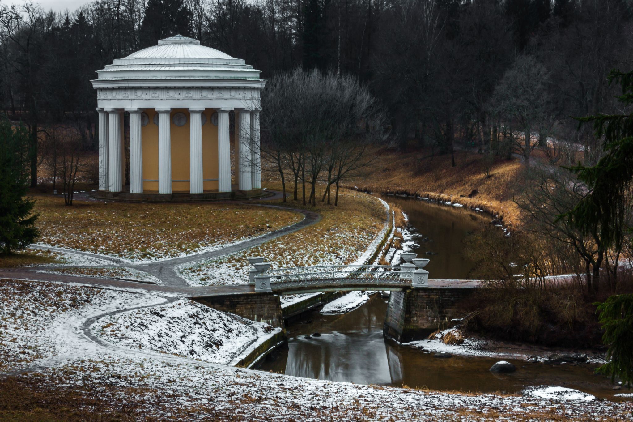Pavilion 'Temple of Friendship' in Pavlovsky Park, Russian Federation