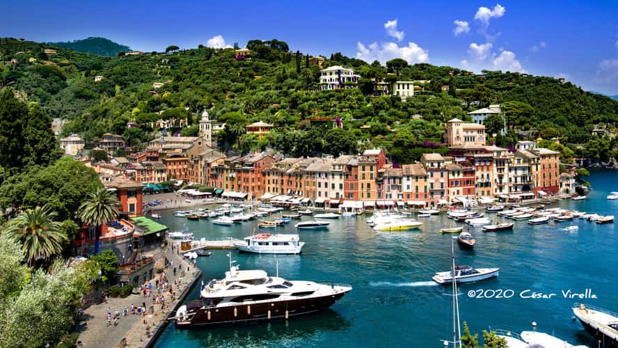 Portofino from San Giorgio Catholic Church