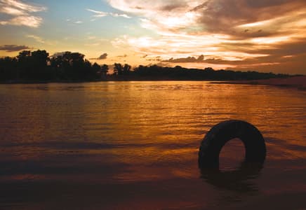 River akhtuba, volzhsky